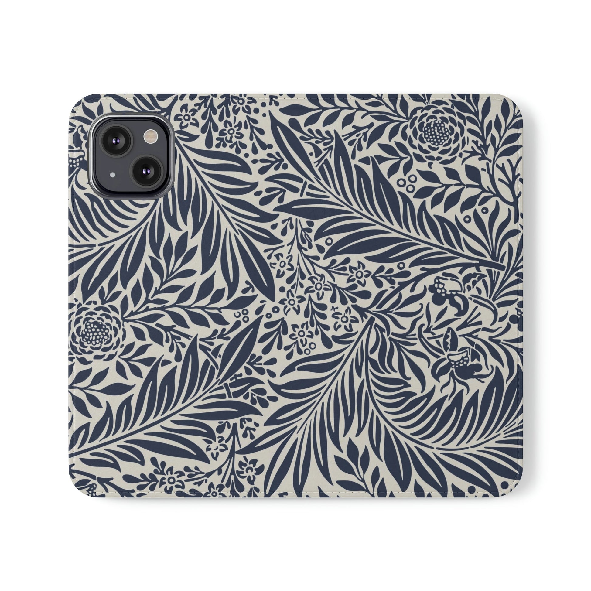 Phone Case-BLUE FLORAL | Folio-iPhone 13-PhoneCaseBoss-Phone-Best-Phone-Cases