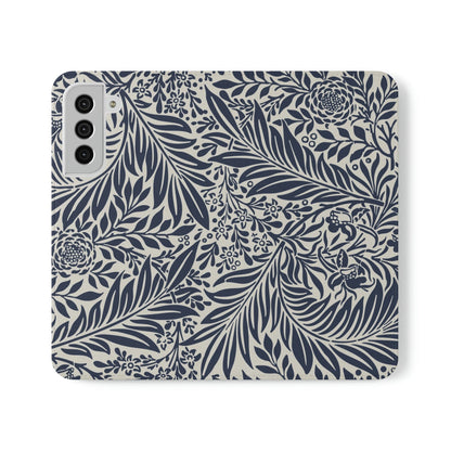 Phone Case-BLUE FLORAL | Folio-Samsung Galaxy S22 Plus-PhoneCaseBoss-Phone-Best-Phone-Cases