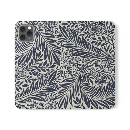 Phone Case-BLUE FLORAL | Folio-iPhone 11 Pro Max-PhoneCaseBoss-Phone-Best-Phone-Cases