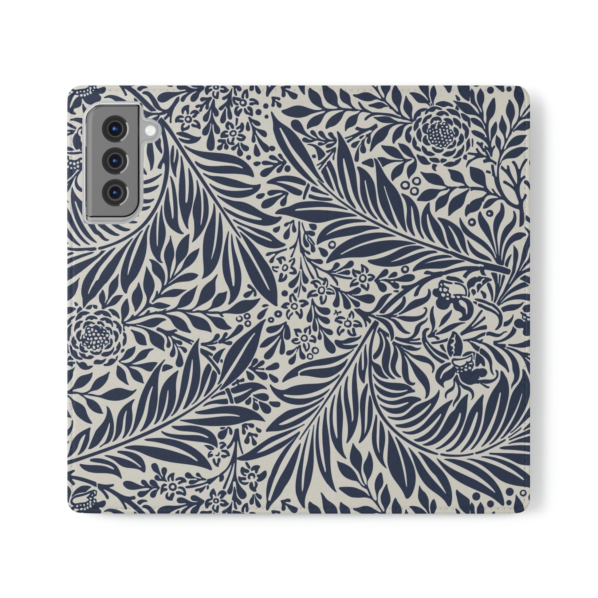 Phone Case-BLUE FLORAL | Folio-Samsung Galaxy S21 Plus-PhoneCaseBoss-Phone-Best-Phone-Cases