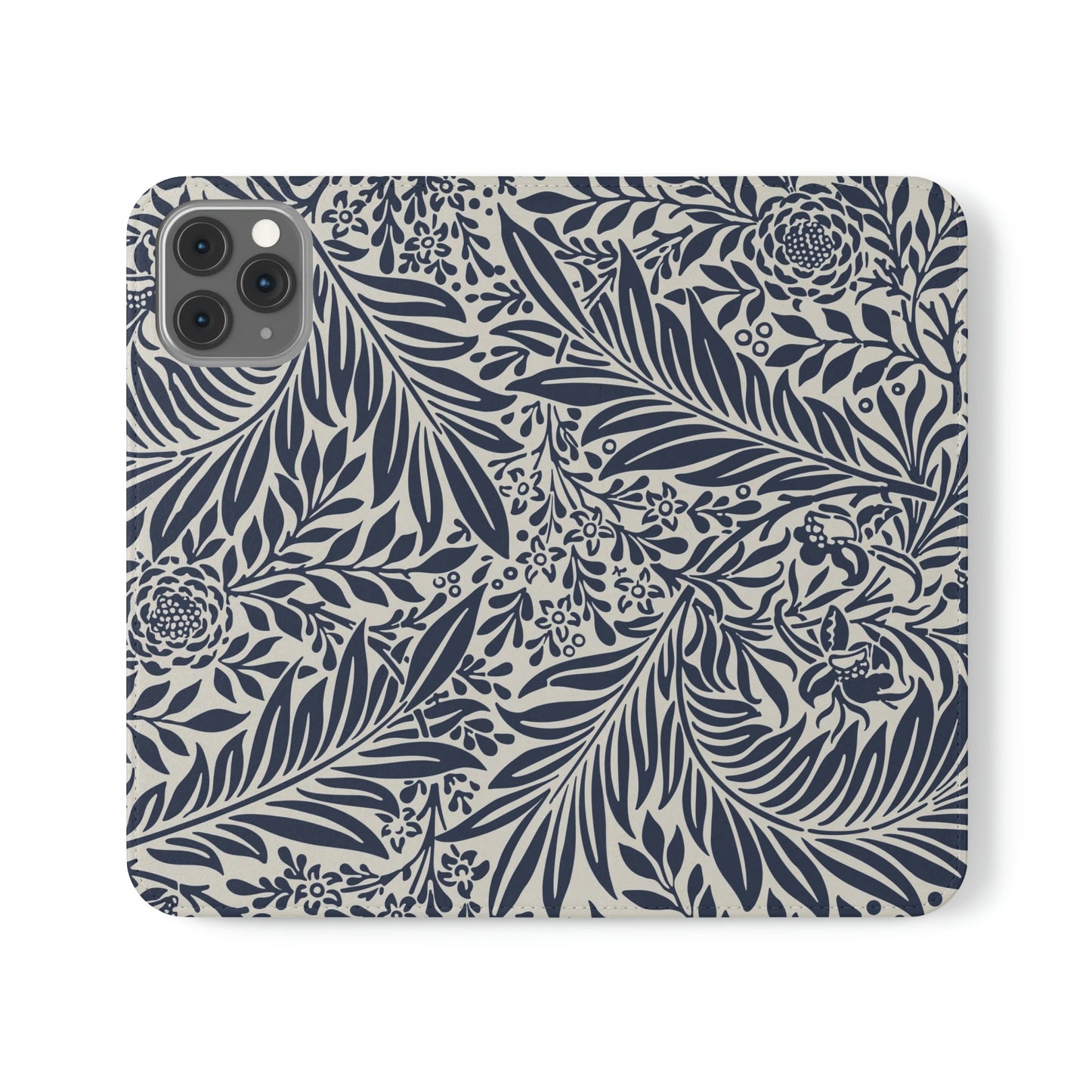 Phone Case-BLUE FLORAL | Folio-iPhone 11 Pro-PhoneCaseBoss-Phone-Best-Phone-Cases