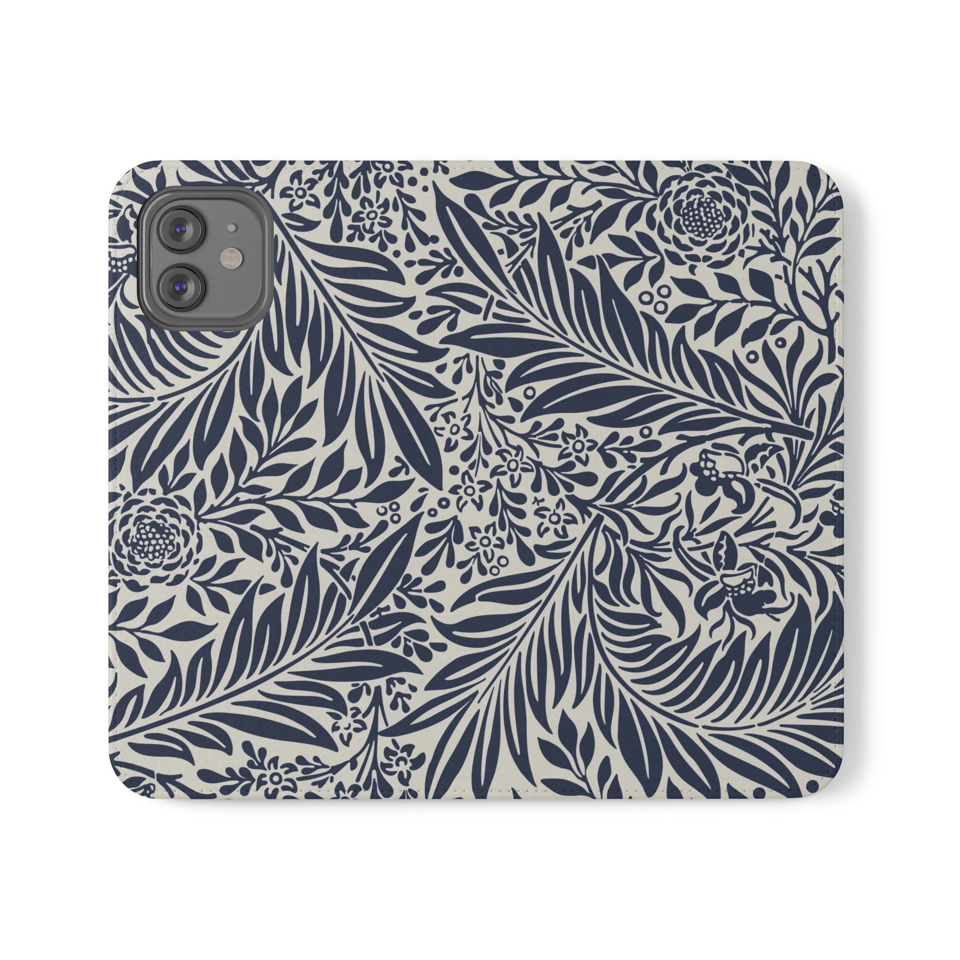 Phone Case-BLUE FLORAL | Folio-iPhone 12-PhoneCaseBoss-Phone-Best-Phone-Cases