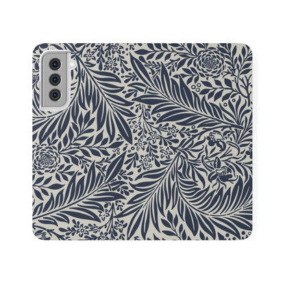 Phone Case-BLUE FLORAL | Folio-Samsung Galaxy S21-PhoneCaseBoss-Phone-Best-Phone-Cases