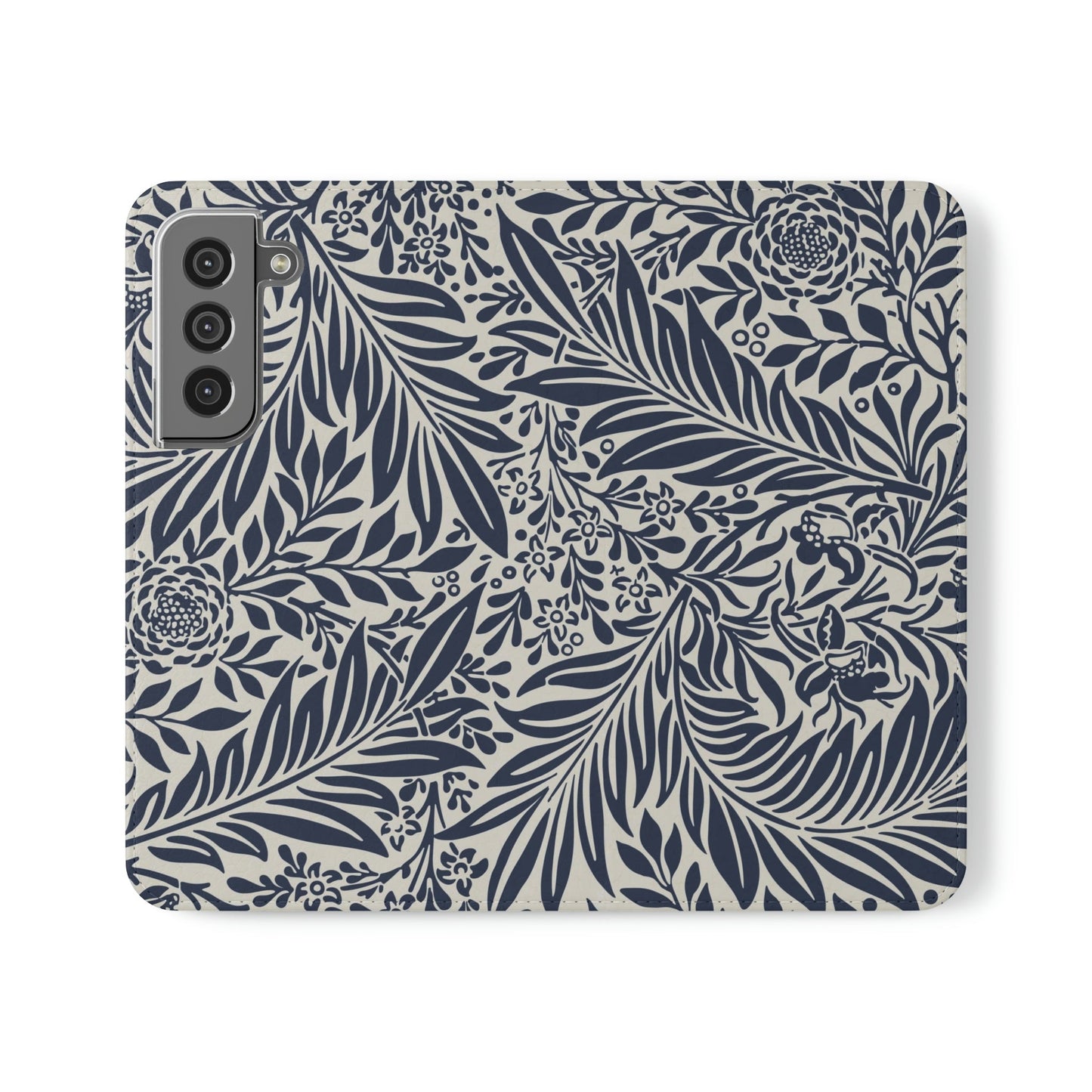 Phone Case-BLUE FLORAL | Folio-Samsung Galaxy S22-PhoneCaseBoss-Phone-Best-Phone-Cases