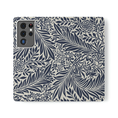 Phone Case-BLUE FLORAL | Folio-Samsung Galaxy S21 Ultra-PhoneCaseBoss-Phone-Best-Phone-Cases