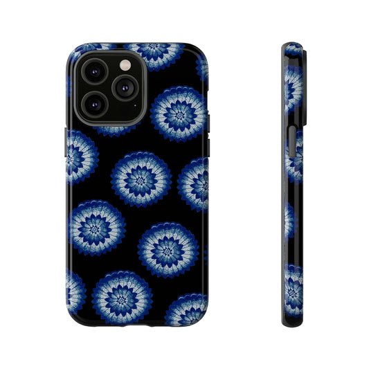 Phone Case-BLUE FLOWERS | Tough-iPhone 14 Pro Max-Glossy-PhoneCaseBoss-Phone-Best-Phone-Cases