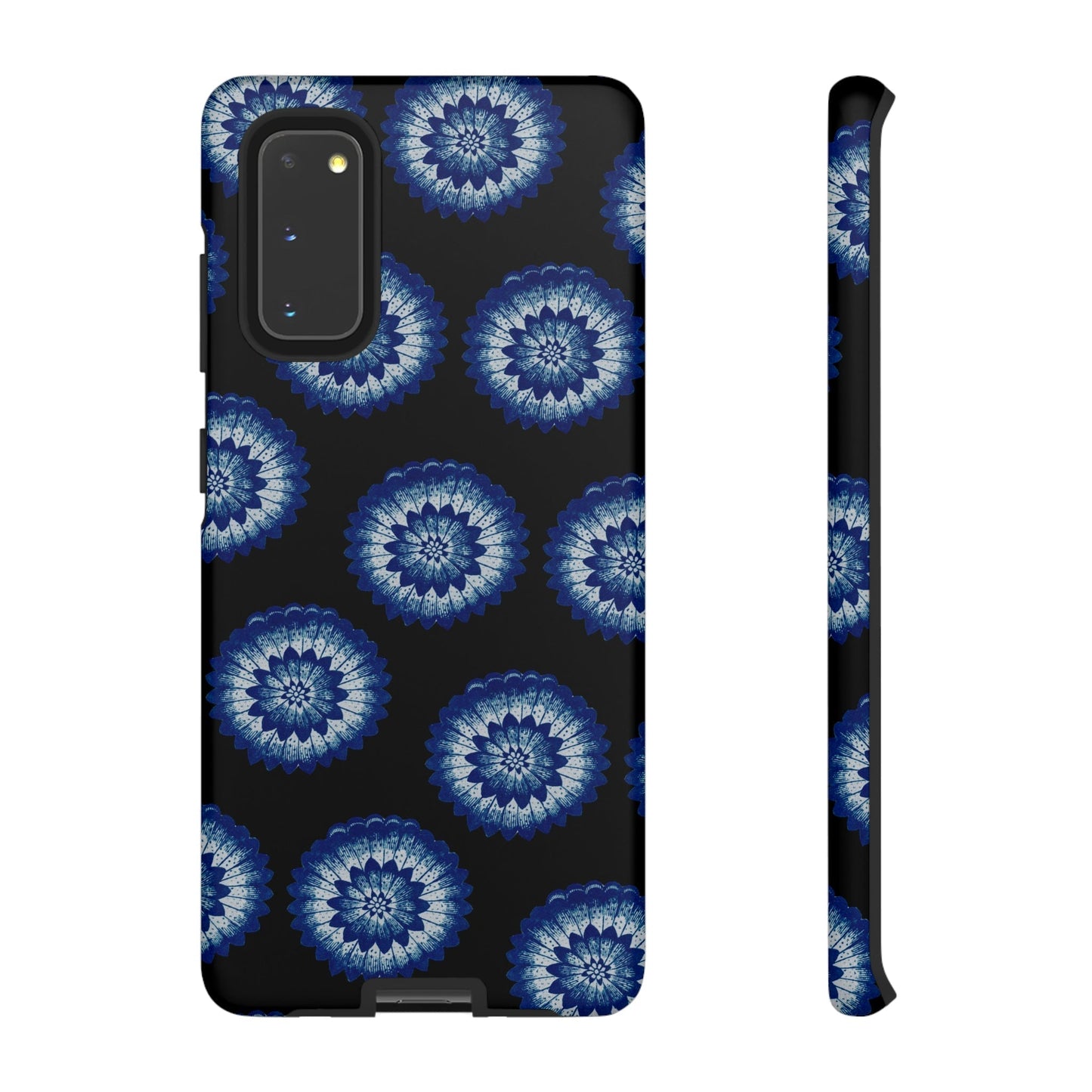 Phone Case-BLUE FLOWERS | Tough-Samsung Galaxy S20-Matte-PhoneCaseBoss-Phone-Best-Phone-Cases