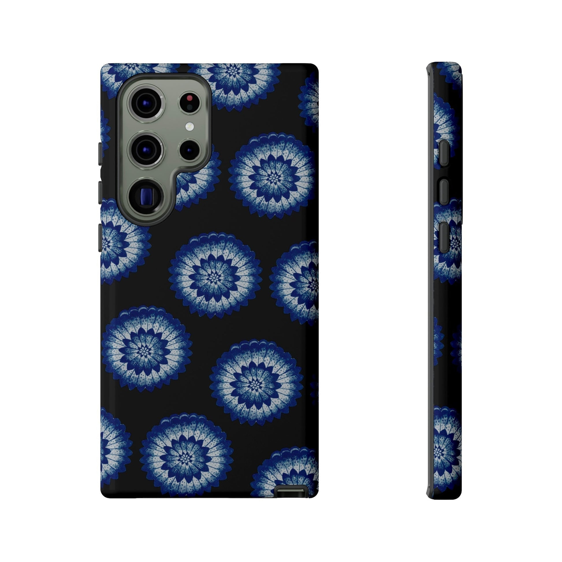 Phone Case-BLUE FLOWERS | Tough-Samsung Galaxy S23 Ultra-Glossy-PhoneCaseBoss-Phone-Best-Phone-Cases