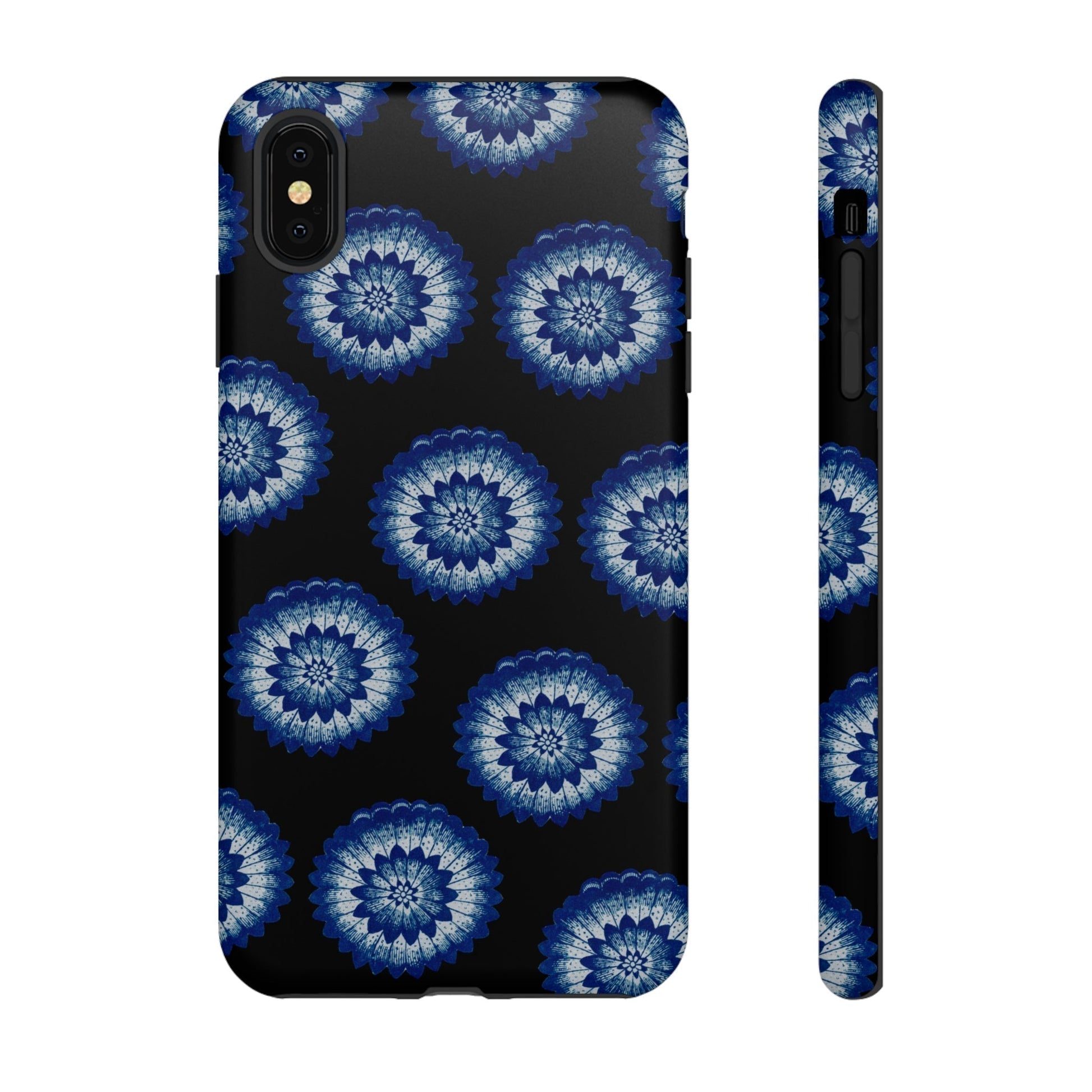 Phone Case-BLUE FLOWERS | Tough-iPhone XS MAX-Matte-PhoneCaseBoss-Phone-Best-Phone-Cases