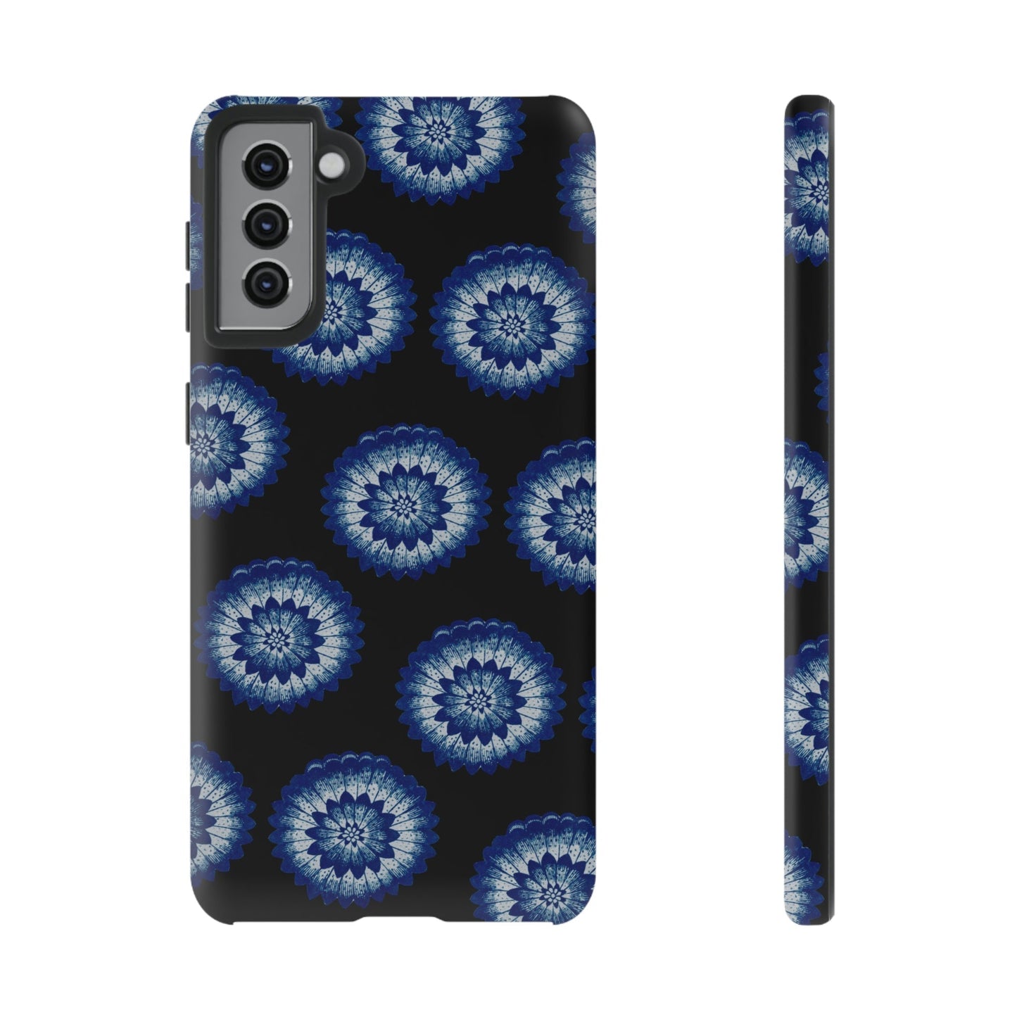 Phone Case-BLUE FLOWERS | Tough-Samsung Galaxy S21 Plus-Matte-PhoneCaseBoss-Phone-Best-Phone-Cases