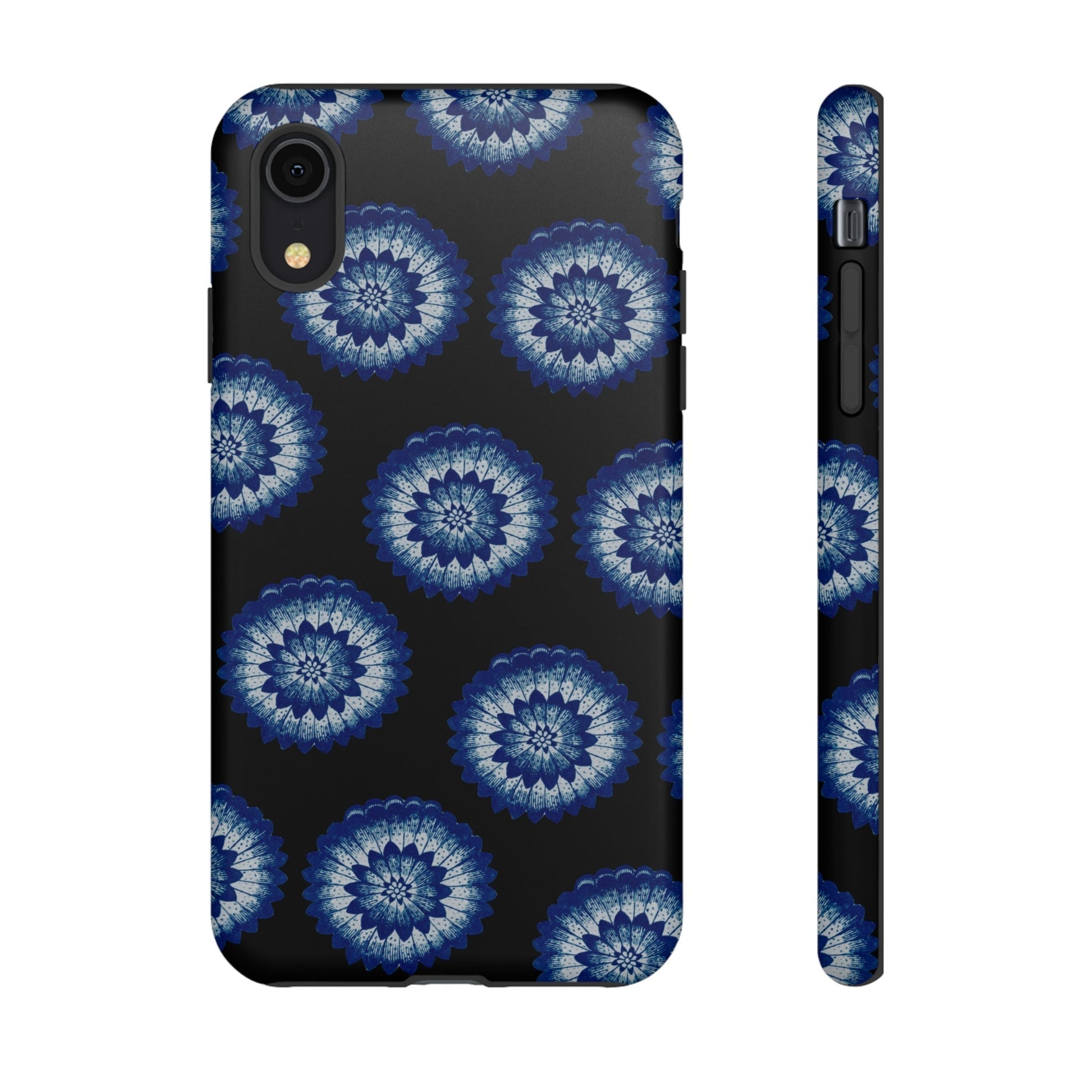 Phone Case-BLUE FLOWERS | Tough-iPhone XR-Matte-PhoneCaseBoss-Phone-Best-Phone-Cases