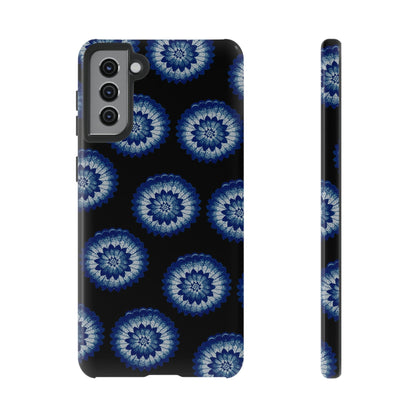 Phone Case-BLUE FLOWERS | Tough-Samsung Galaxy S21 Plus-Glossy-PhoneCaseBoss-Phone-Best-Phone-Cases