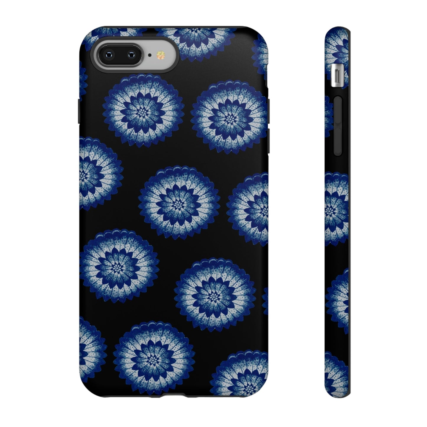 Phone Case-BLUE FLOWERS | Tough-iPhone 8 Plus-Matte-PhoneCaseBoss-Phone-Best-Phone-Cases