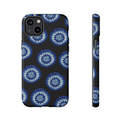 Phone Case-BLUE FLOWERS | Tough-iPhone 14 Plus-Matte-PhoneCaseBoss-Phone-Best-Phone-Cases