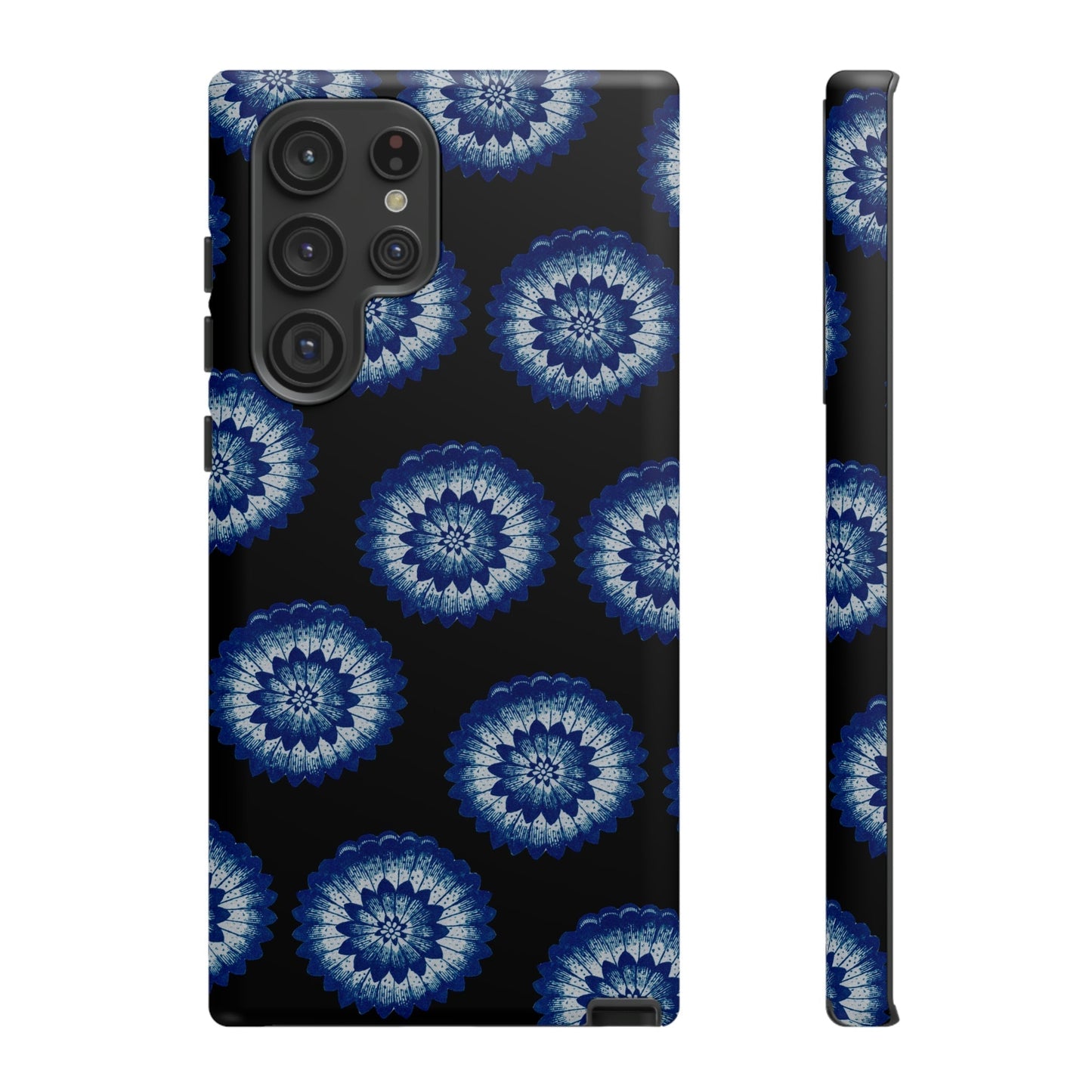 Phone Case-BLUE FLOWERS | Tough-Samsung Galaxy S22 Ultra-Matte-PhoneCaseBoss-Phone-Best-Phone-Cases