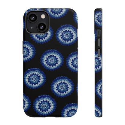 Phone Case-BLUE FLOWERS | Tough-iPhone 13-Matte-PhoneCaseBoss-Phone-Best-Phone-Cases