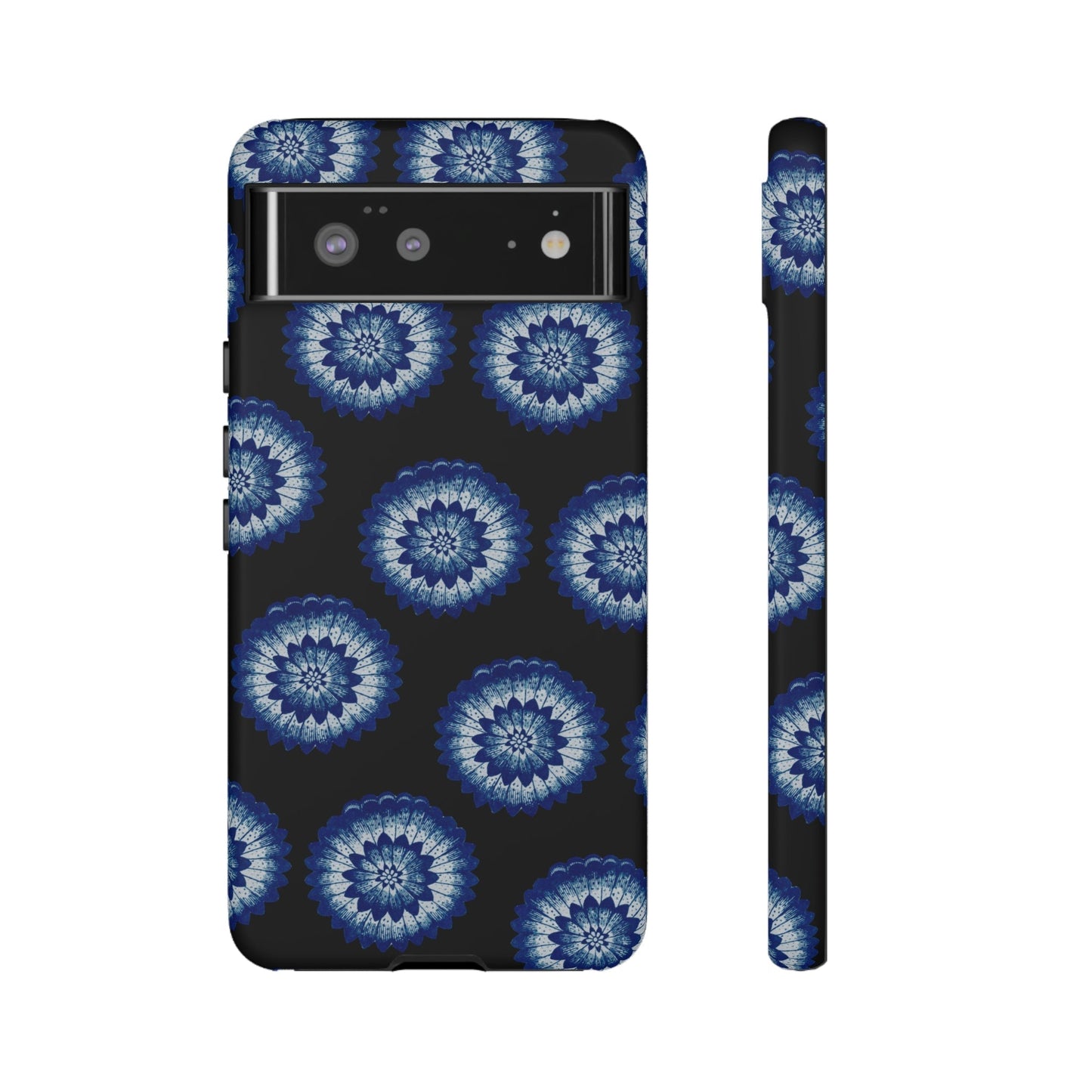 Phone Case-BLUE FLOWERS | Tough-Google Pixel 6-Matte-PhoneCaseBoss-Phone-Best-Phone-Cases