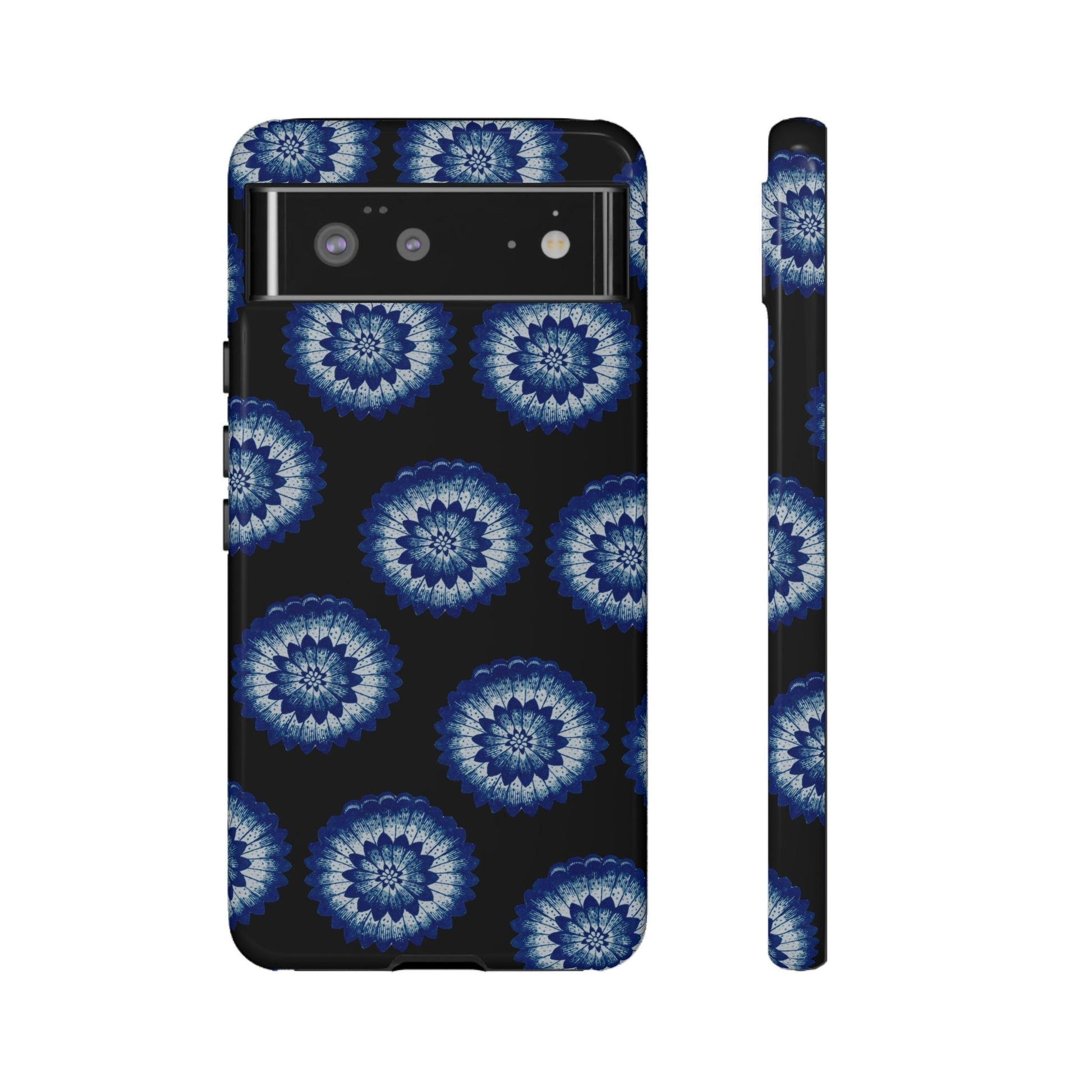 Phone Case-BLUE FLOWERS | Tough-Google Pixel 6-Glossy-PhoneCaseBoss-Phone-Best-Phone-Cases