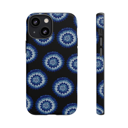 Phone Case-BLUE FLOWERS | Tough-iPhone 13 Mini-Matte-PhoneCaseBoss-Phone-Best-Phone-Cases