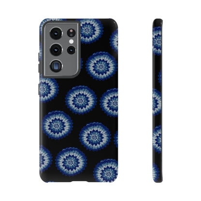 Phone Case-BLUE FLOWERS | Tough-Samsung Galaxy S21 Ultra-Glossy-PhoneCaseBoss-Phone-Best-Phone-Cases