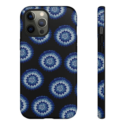 Phone Case-BLUE FLOWERS | Tough-iPhone 12 Pro Max-Glossy-PhoneCaseBoss-Phone-Best-Phone-Cases