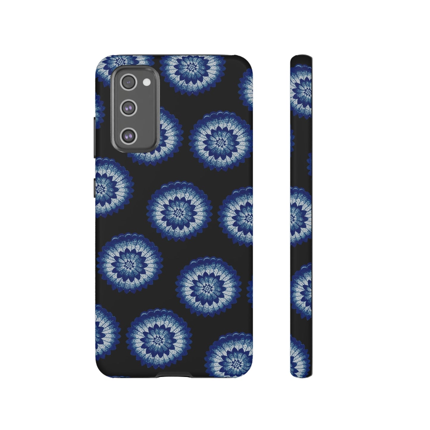 Phone Case-BLUE FLOWERS | Tough-Samsung Galaxy S20 FE-Matte-PhoneCaseBoss-Phone-Best-Phone-Cases