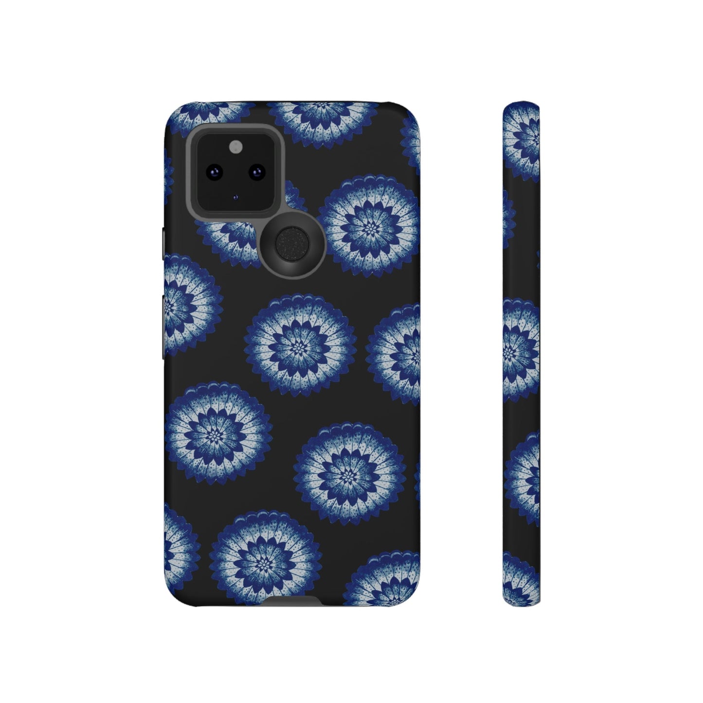 Phone Case-BLUE FLOWERS | Tough-Google Pixel 5 5G-Matte-PhoneCaseBoss-Phone-Best-Phone-Cases