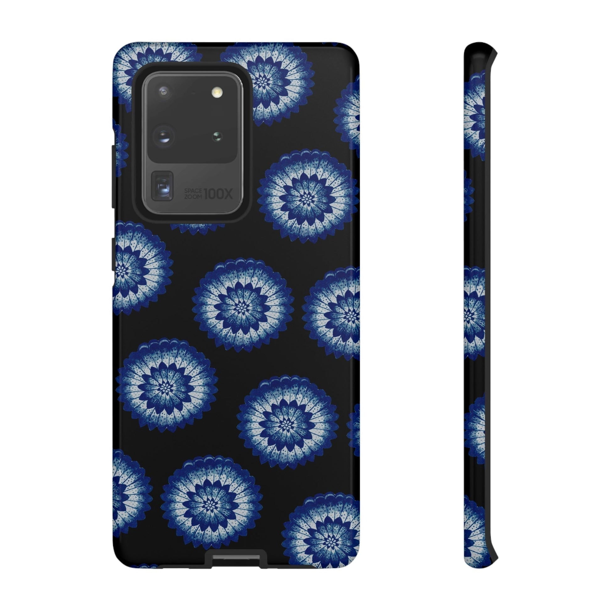 Phone Case-BLUE FLOWERS | Tough-Samsung Galaxy S20 Ultra-Glossy-PhoneCaseBoss-Phone-Best-Phone-Cases