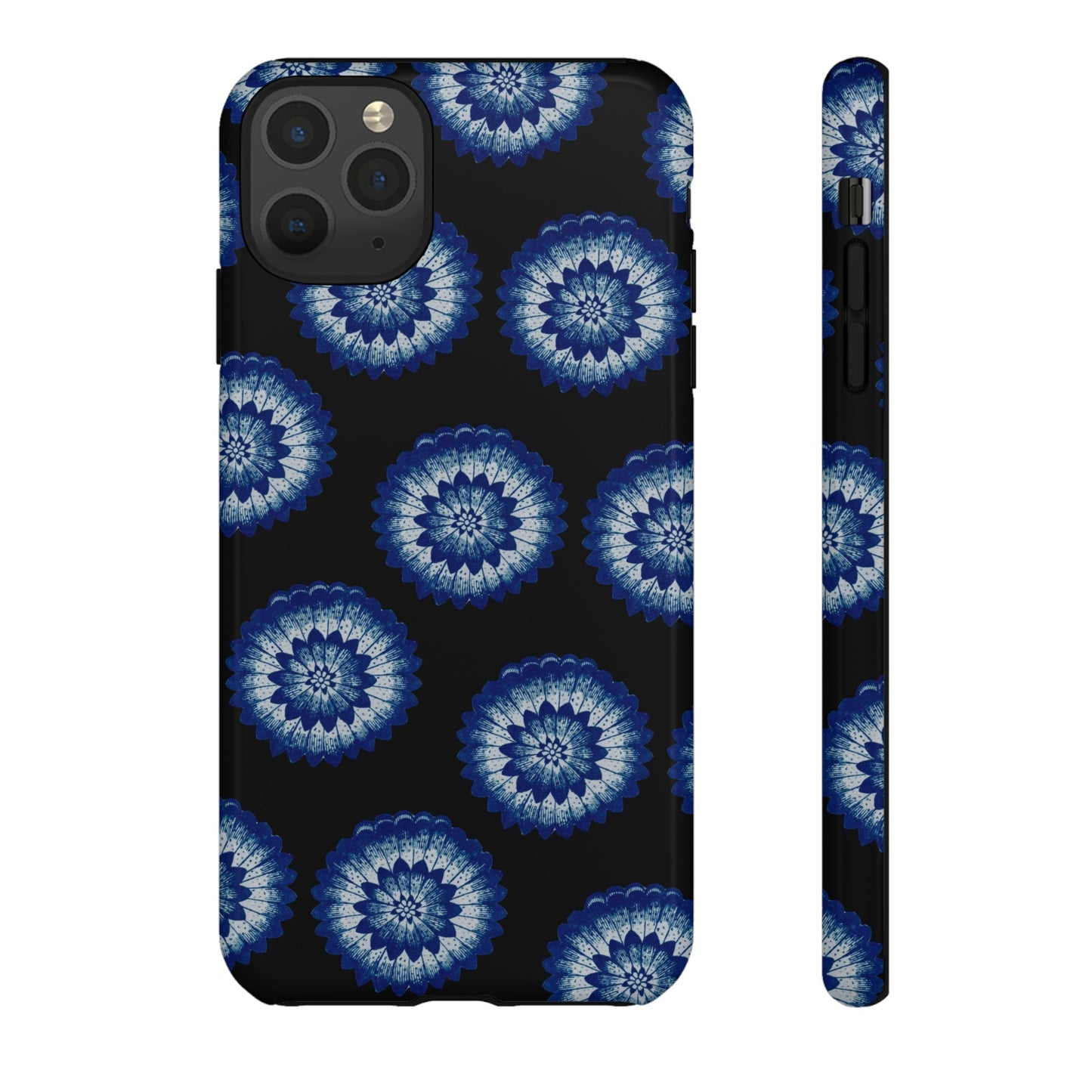 Phone Case-BLUE FLOWERS | Tough-iPhone 11 Pro Max-Glossy-PhoneCaseBoss-Phone-Best-Phone-Cases