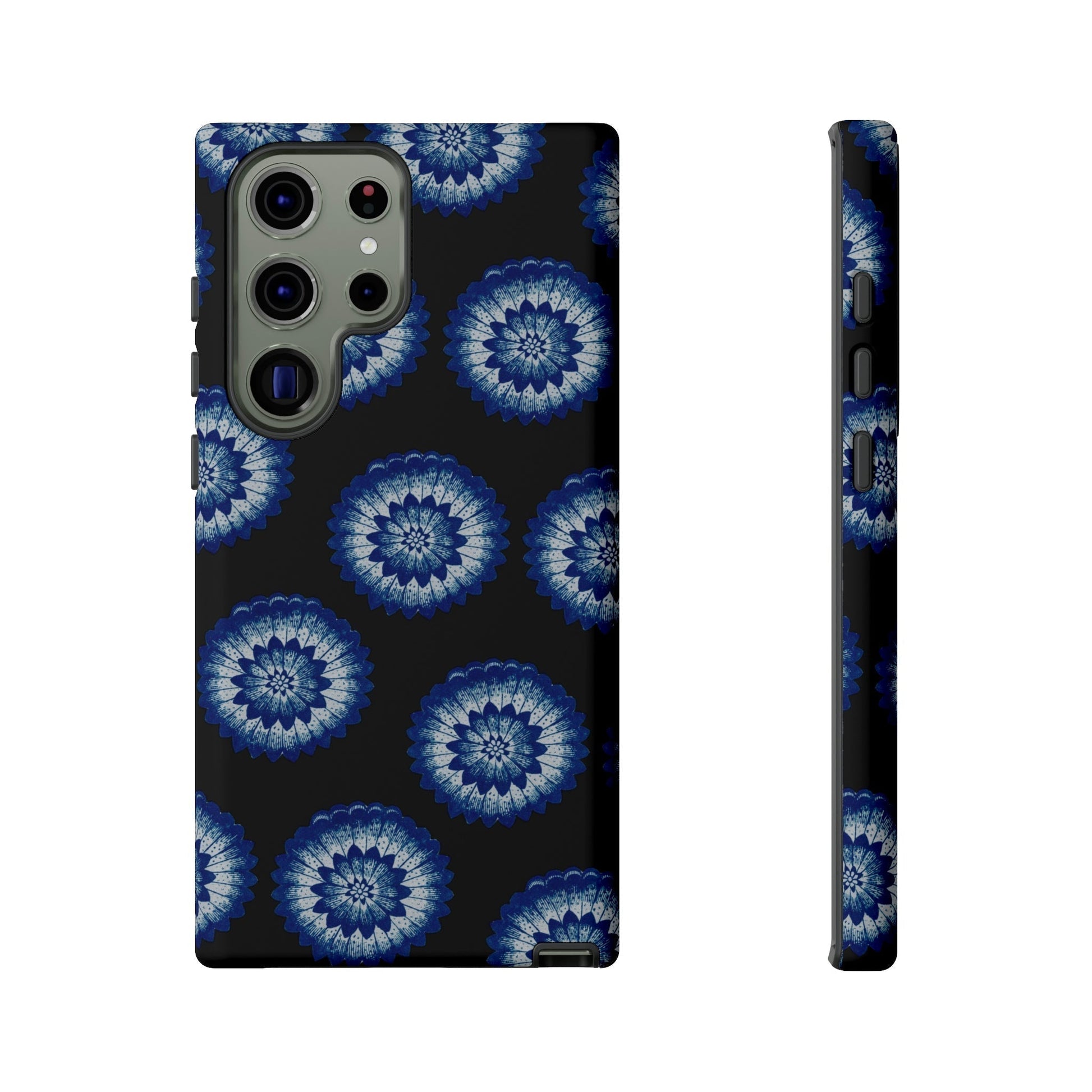 Phone Case-BLUE FLOWERS | Tough-Samsung Galaxy S23 Ultra-Matte-PhoneCaseBoss-Phone-Best-Phone-Cases