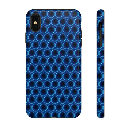 Phone Case-BLUE LATHER | Tough-iPhone XS MAX-Glossy-PhoneCaseBoss-Phone-Best-Phone-Cases