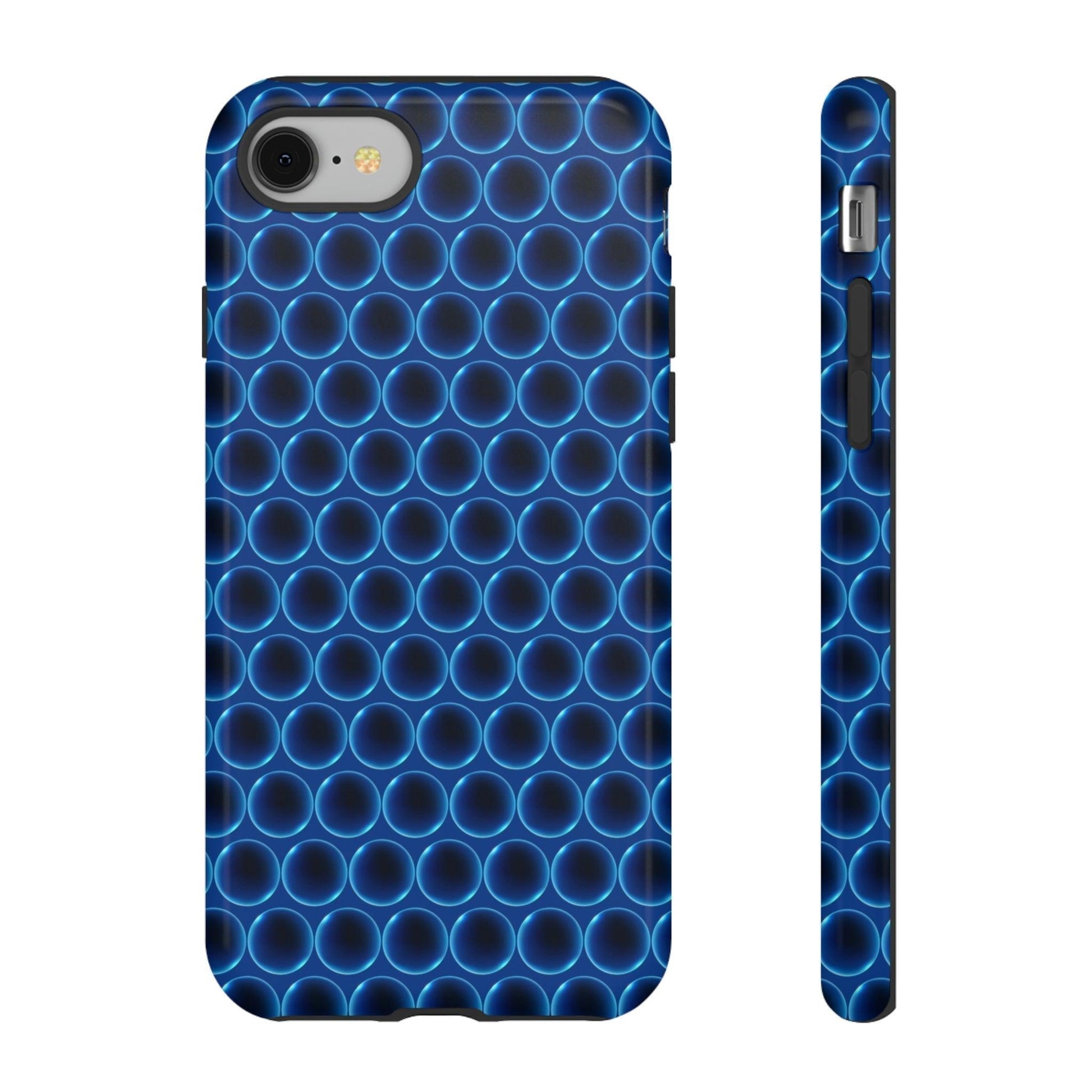 Phone Case-BLUE LATHER | Tough-iPhone 8-Glossy-PhoneCaseBoss-Phone-Best-Phone-Cases