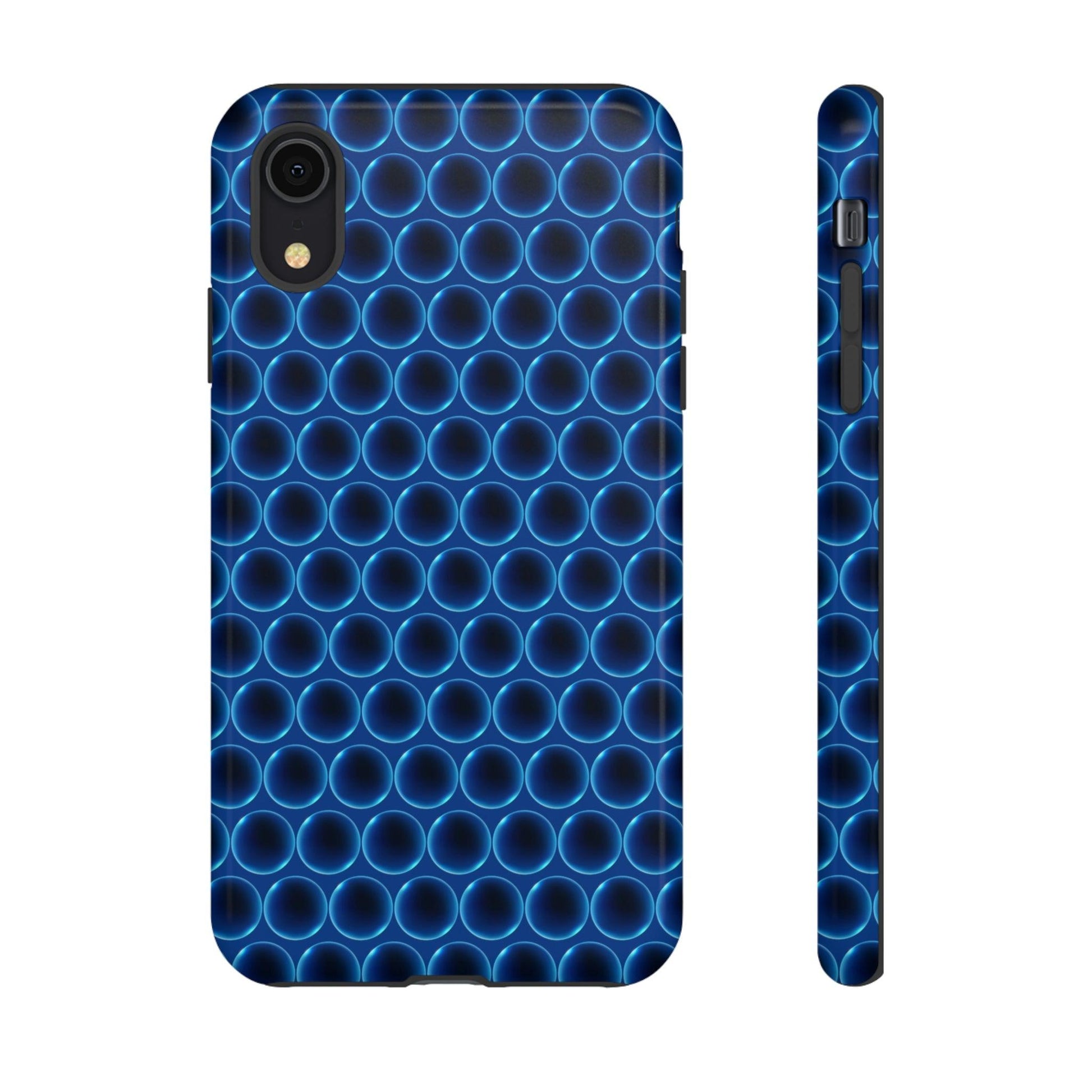 Phone Case-BLUE LATHER | Tough-iPhone XR-Glossy-PhoneCaseBoss-Phone-Best-Phone-Cases