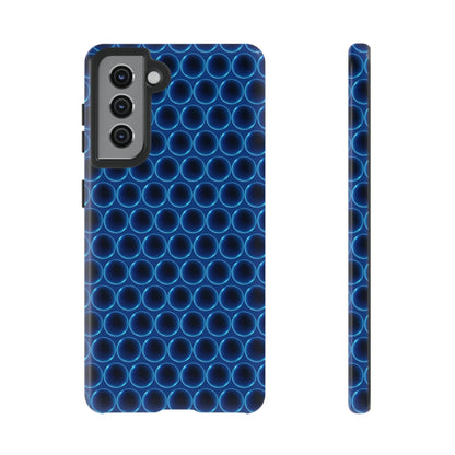 Phone Case-BLUE LATHER | Tough-Samsung Galaxy S21-Glossy-PhoneCaseBoss-Phone-Best-Phone-Cases