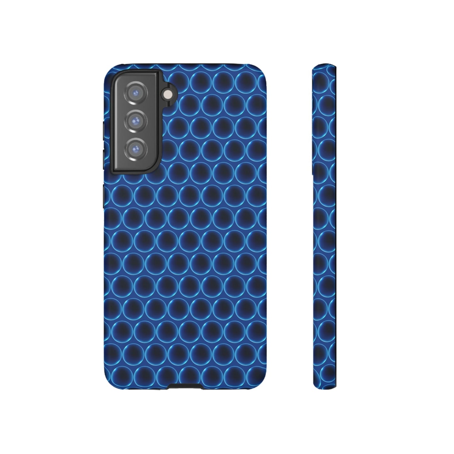 Phone Case-BLUE LATHER | Tough-Samsung Galaxy S21 FE-Matte-PhoneCaseBoss-Phone-Best-Phone-Cases