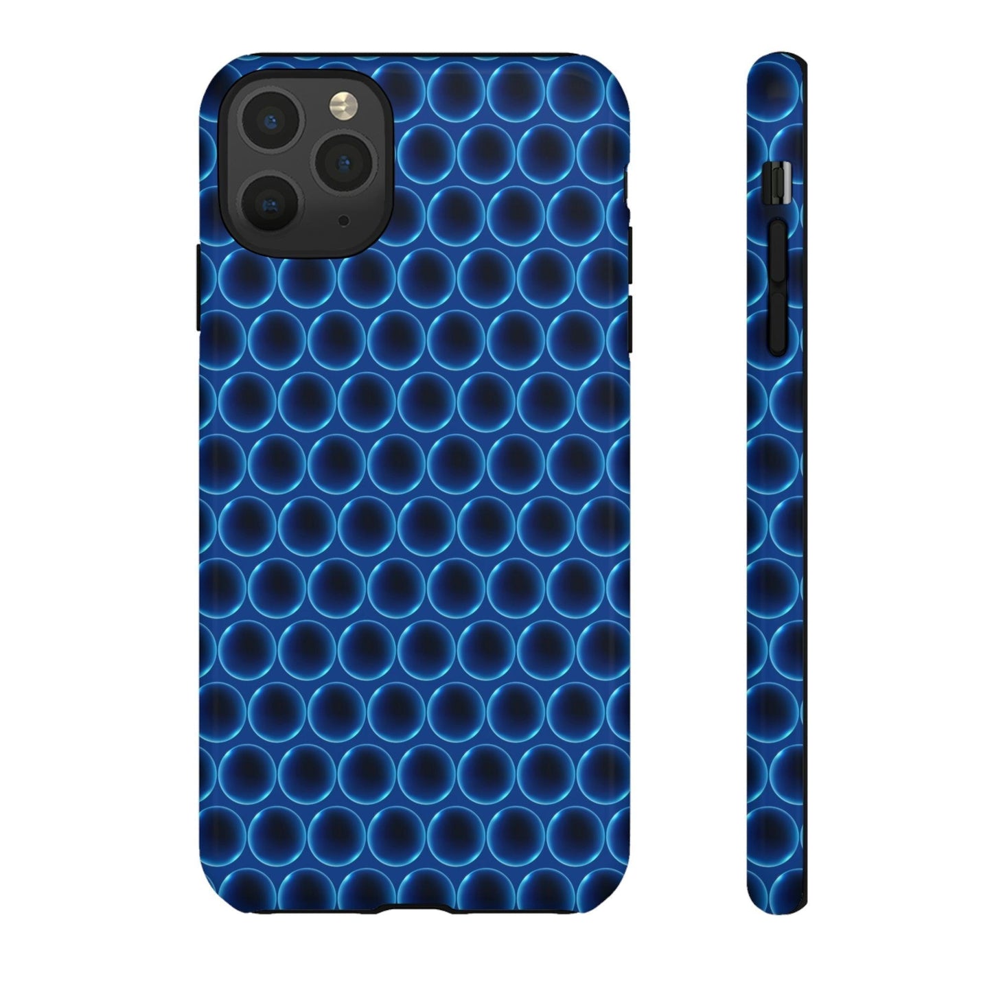 Phone Case-BLUE LATHER | Tough-iPhone 11 Pro Max-Glossy-PhoneCaseBoss-Phone-Best-Phone-Cases