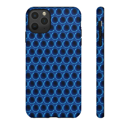 Phone Case-BLUE LATHER | Tough-iPhone 11 Pro Max-Glossy-PhoneCaseBoss-Phone-Best-Phone-Cases