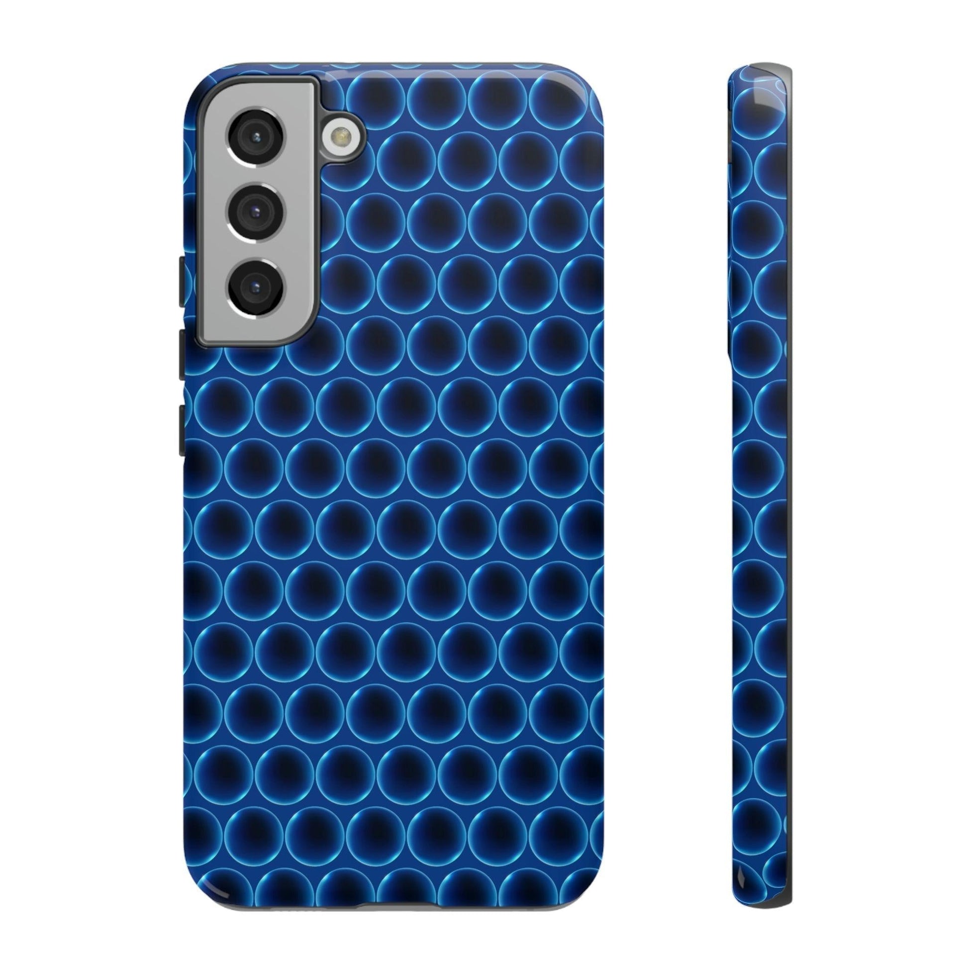 Phone Case-BLUE LATHER | Tough-Samsung Galaxy S22 Plus-Glossy-PhoneCaseBoss-Phone-Best-Phone-Cases