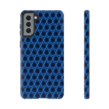 Phone Case-BLUE LATHER | Tough-Samsung Galaxy S21 Plus-Glossy-PhoneCaseBoss-Phone-Best-Phone-Cases