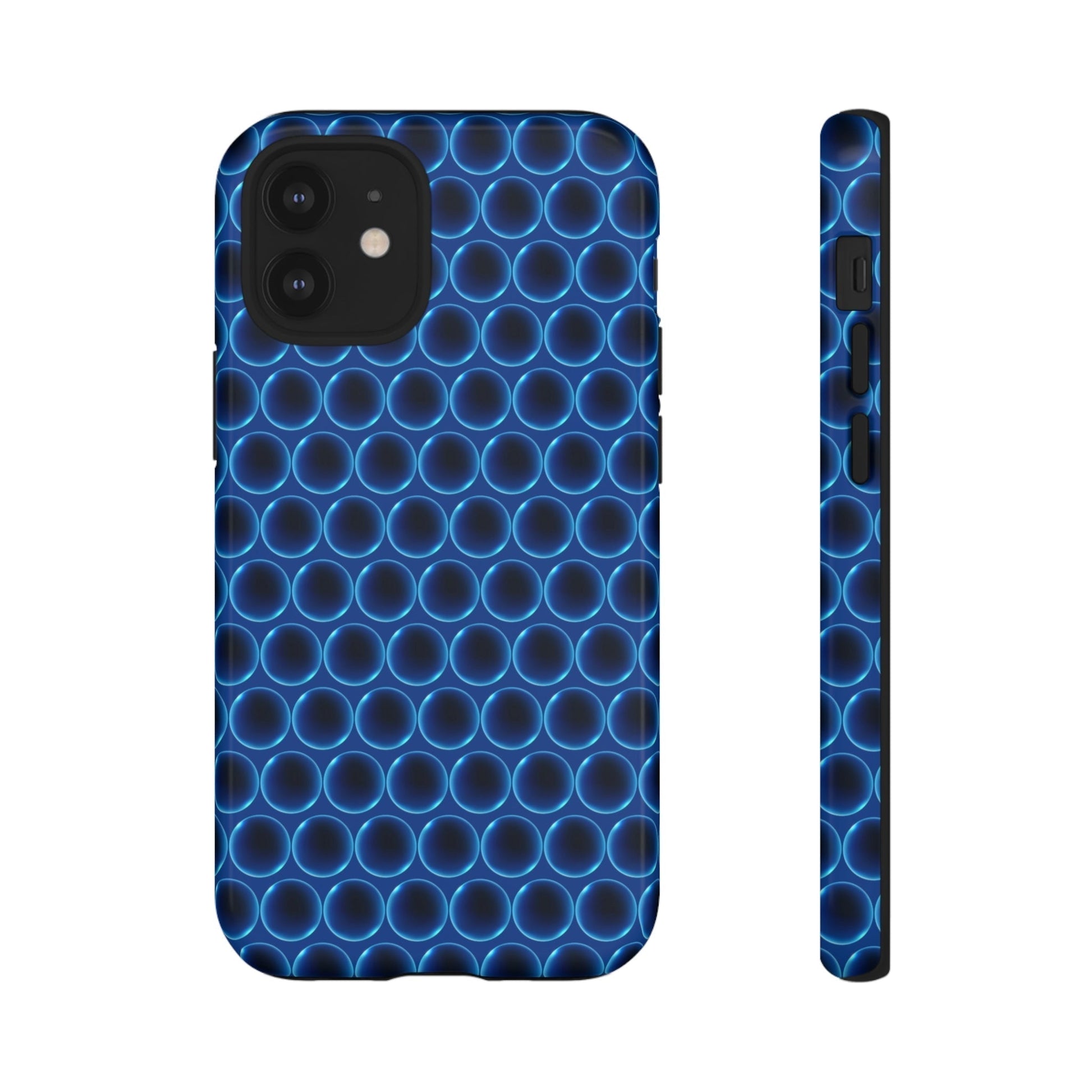 Phone Case-BLUE LATHER | Tough-iPhone 12 Mini-Glossy-PhoneCaseBoss-Phone-Best-Phone-Cases