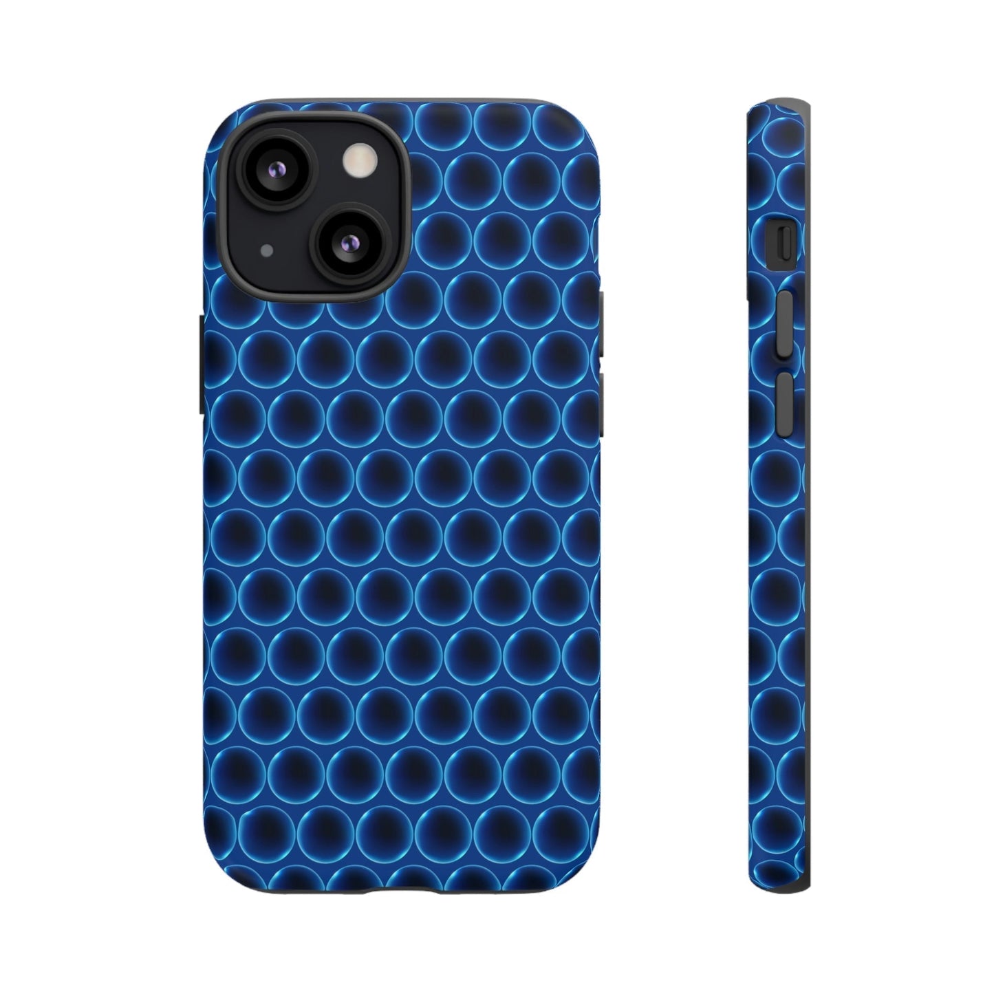 Phone Case-BLUE LATHER | Tough-iPhone 13 Mini-Matte-PhoneCaseBoss-Phone-Best-Phone-Cases