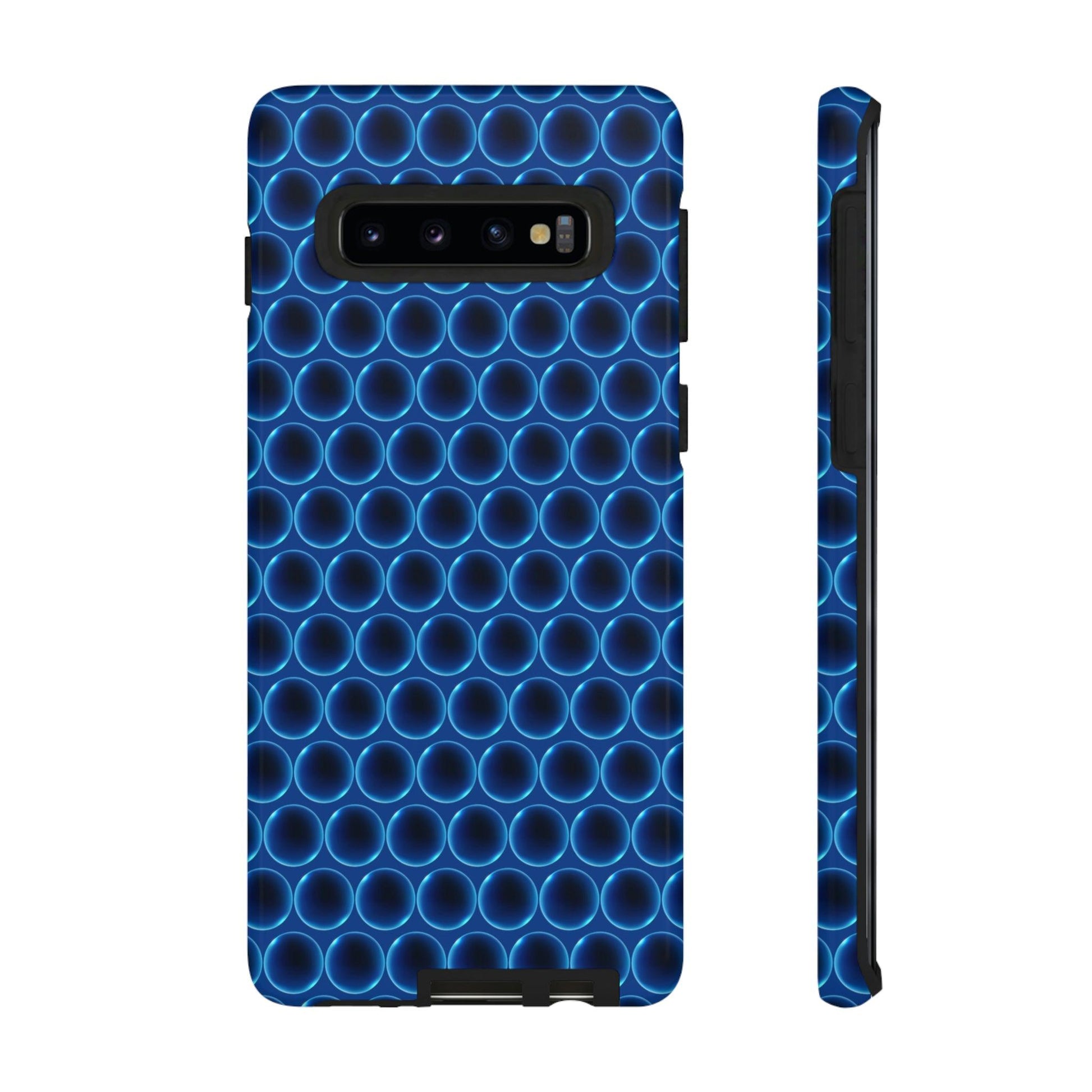 Phone Case-BLUE LATHER | Tough-Samsung Galaxy S10-Glossy-PhoneCaseBoss-Phone-Best-Phone-Cases