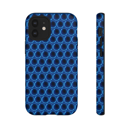 Phone Case-BLUE LATHER | Tough-iPhone 12 Mini-Matte-PhoneCaseBoss-Phone-Best-Phone-Cases