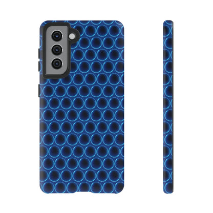 Phone Case-BLUE LATHER | Tough-Samsung Galaxy S21-Matte-PhoneCaseBoss-Phone-Best-Phone-Cases