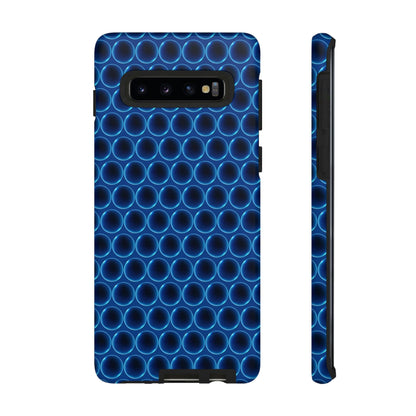 Phone Case-BLUE LATHER | Tough-Samsung Galaxy S10-Matte-PhoneCaseBoss-Phone-Best-Phone-Cases