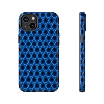 Phone Case-BLUE LATHER | Tough-iPhone 14 Plus-Glossy-PhoneCaseBoss-Phone-Best-Phone-Cases