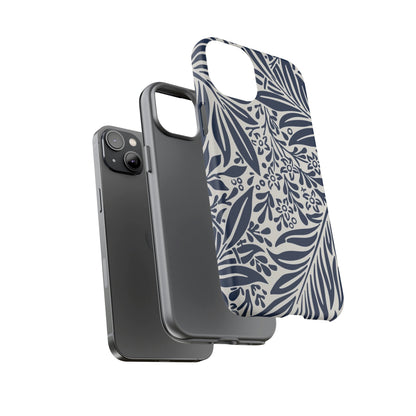 Phone Case-BLUE LEAVES | Tough-PhoneCaseBoss-Phone-Best-Phone-Cases