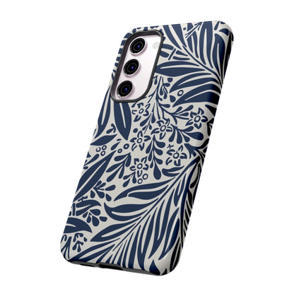 Phone Case-BLUE LEAVES | Tough-PhoneCaseBoss-Phone-Best-Phone-Cases