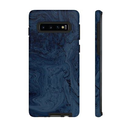 Phone Case-BLUE MARBLE | Tough-Samsung Galaxy S10-Matte-PhoneCaseBoss-Phone-Best-Phone-Cases