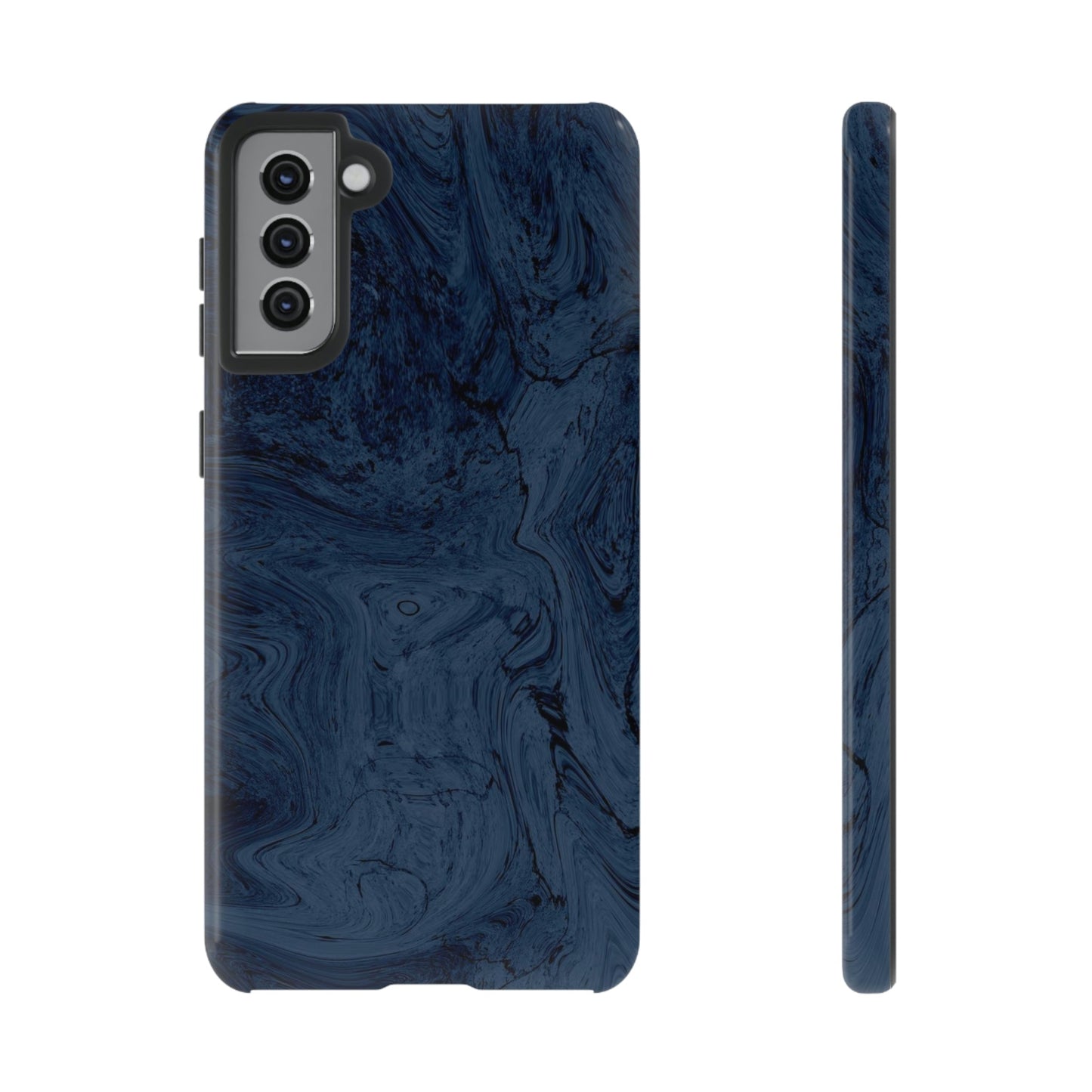 Phone Case-BLUE MARBLE | Tough-Samsung Galaxy S21 Plus-Glossy-PhoneCaseBoss-Phone-Best-Phone-Cases